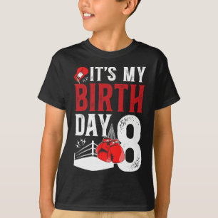 T-shirt Boxe de 8e anniversaire Boy Boxer 8 ans Boxer Anni