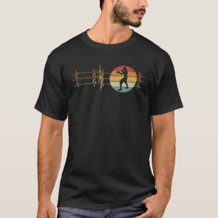T-shirt Boxe de battement de coeur Vintage rétro