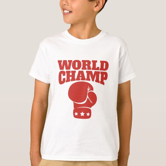T-shirt Boxe de champion du monde (Devant)