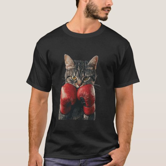 T-shirt Boxe de chat (Devant)