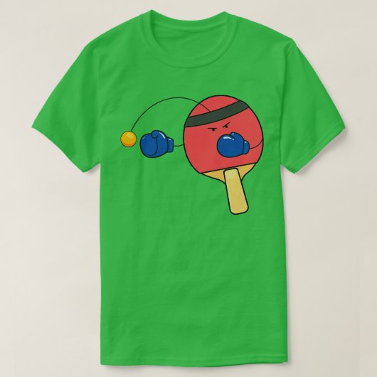 T-shirt Boxe de tennis de table drôle (Design devant)