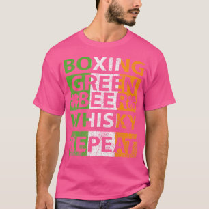 T-shirt Boxe Du Jour De La St Patrick Bière Drôle Boxer Ca
