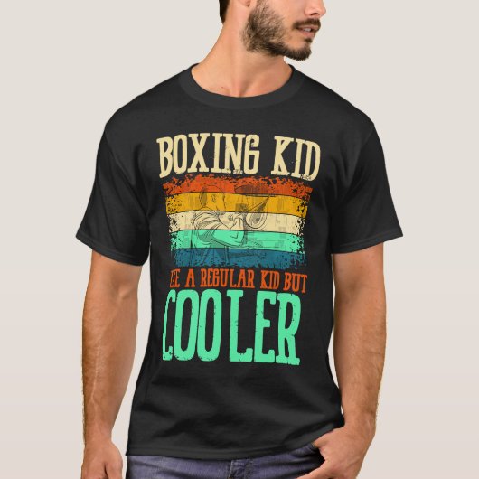 T-shirt Boxe Enfant Comme Un Gants Pour Enfants Régulier L (Devant)
