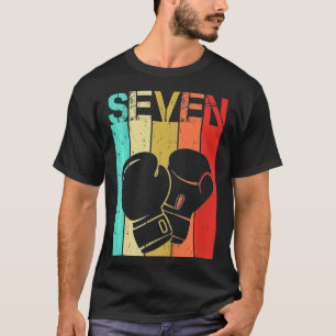 T-shirt Boxe Enfants 7 Boy Girl Boxe Anniversaire 7 An