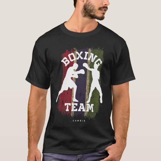 T-shirt Boxe Gambie Combat Sports Fighter Boxe (Devant)
