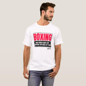 T-shirt Boxe hommes blanc (Devant entier)
