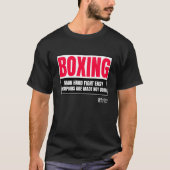 T-shirt Boxe Hommes Noirs (Devant)