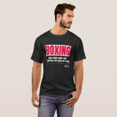 T-shirt Boxe Hommes Noirs (Devant entier)