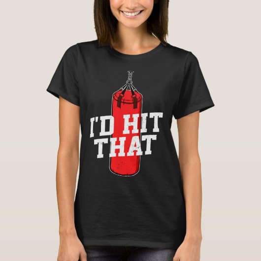 T-shirt Boxe Je Frapperais Que Gants De Boxe Punching Bag (Devant)
