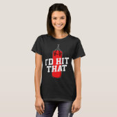 T-shirt Boxe Je Frapperais Que Gants De Boxe Punching Bag (Devant entier)