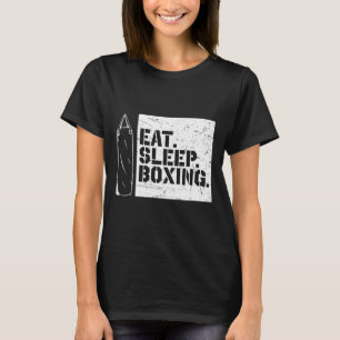 T-shirt Boxe Jour Manger Boxe Sommeil Répéter Boxe Drôle L