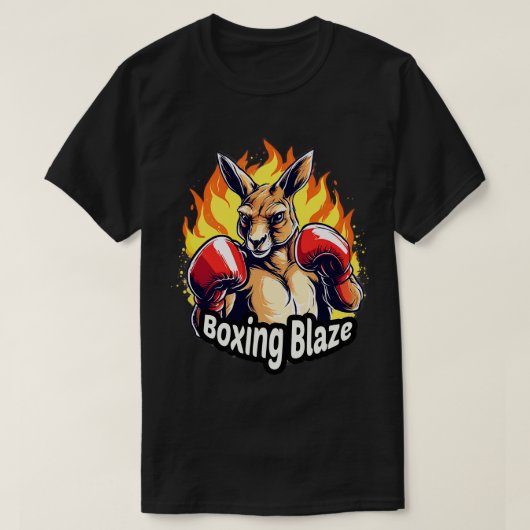 T-shirt Boxe Kangaroo Boxing Blaze (Design devant)