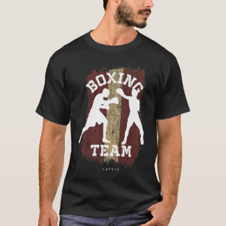 T-shirt Boxe Lettonie Combat Sports Boxe