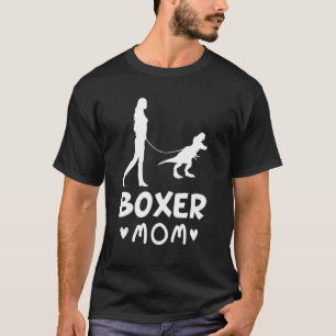 T-shirt Boxe Maman Chien Dinosaure Chien Maman Vie