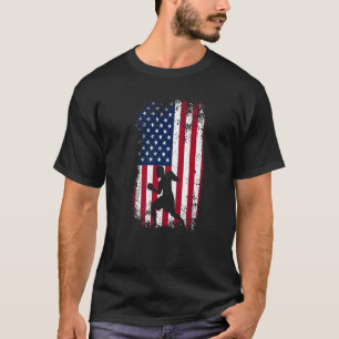 T-shirt Boxe patriotique 4 juillet Boxe drapeau américain