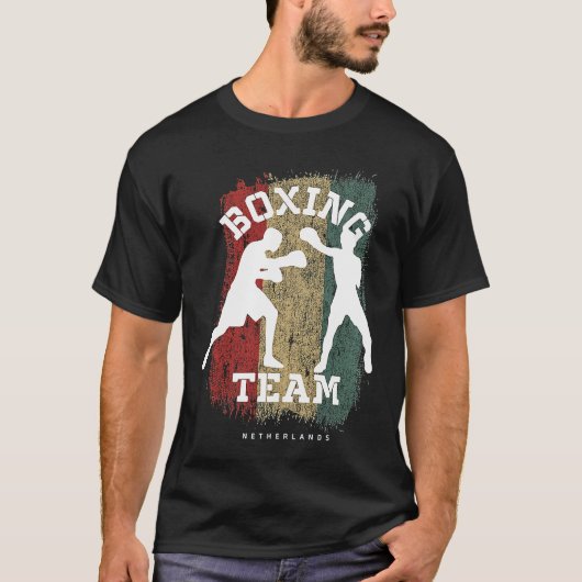 T-shirt Boxe Pays-Bas Combat Sports Boxe (Devant)