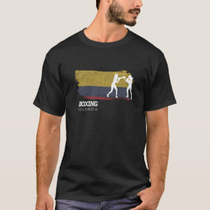 T-shirt Boxe pour femmes Colombie Combat Sports Fighter Bo