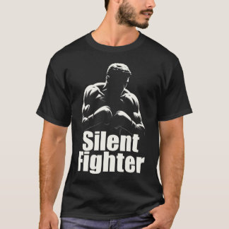 T-shirt Boxe Silent Fighter - Boxeur à la silhouette audac