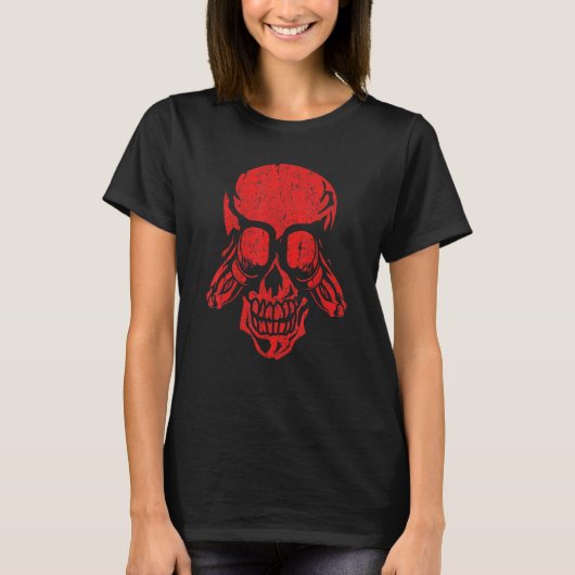 T-shirt Boxe Tee - shirts Graphique Boxer Skeleton Hallowe (Devant)