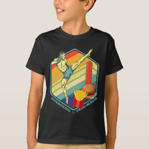 T-shirt Boxe thaïlandaise de kickboxing Frites Burger Fast