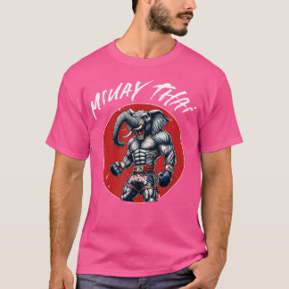 T-shirt Boxe Thaïlandaise Et Eléphant Muay Thai