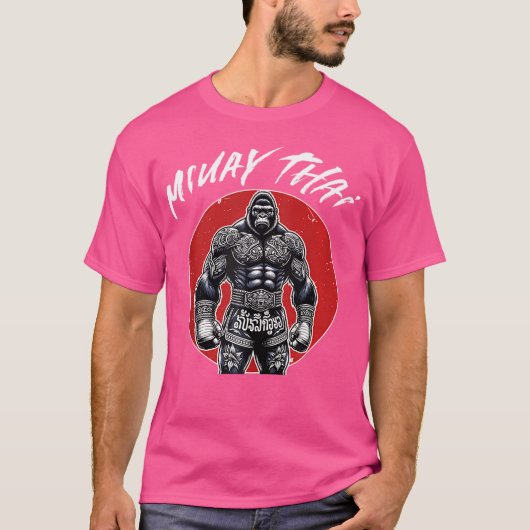 T-shirt Boxe Thaïlandaise Et Muay Thai Gorilla (Devant)