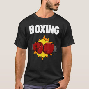 T-shirt Boxe Toute La Journée Femmes Boxe Gant Sports Amou