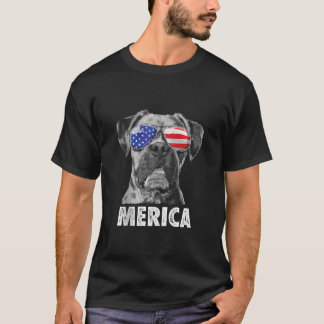 T-shirt Boxer 4 juillet Lunettes de soleil Merica Hommes U