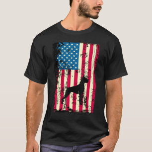 T-shirt Boxer American Flag USA Patriotic 4 juillet