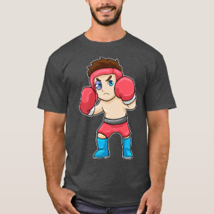 T-shirt Boxer avec protection de la tête Gants de boîte