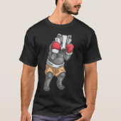 T-shirt Boxer Badger Gants de boxe Boxe Boxe (Devant)