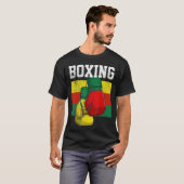 T-shirt Boxer Boxer Boxer Bolivie Drapeau (Devant entier)