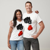 T-shirt boxer, boxer, poing et gants de boxe (Unisexe)