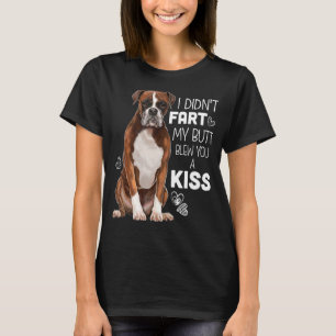T-shirt Boxer Chien Boxer chiot Je n'ai pas pété plaisante