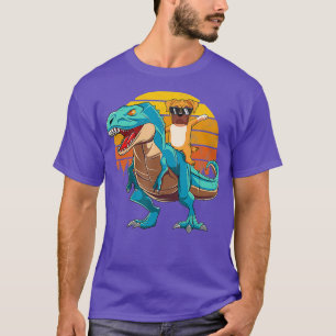 T-shirt Boxer Chien équitation Dinosaur T Rex Garçons Fill