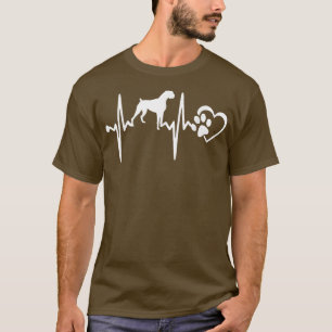 T-SHIRT BOXER CHIEN HEARTBEAT