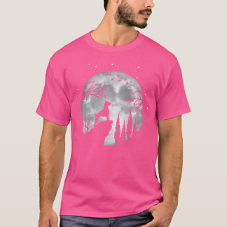 T-shirt Boxer Chien race Pleine lune à la nuit - Chien pro