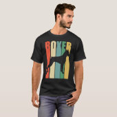 T-shirt Boxer Chien Rétro (Devant entier)