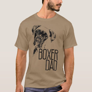 T-SHIRT BOXER DAD DOG FACE À AMOUREUX DE LES CHIENS BOXER 
