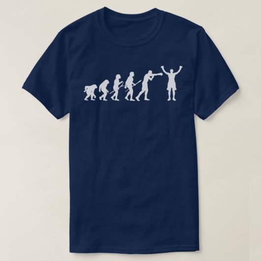 T-shirt Boxer de l'évolution de la boxe (Design devant)