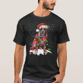 T-shirt Boxer Dog Lighting Xmas Boxer Christmas (Devant)