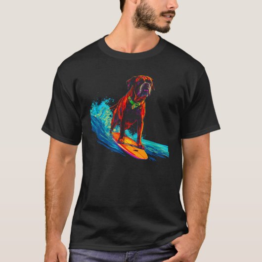 T-shirt Boxer Dog Surf (Devant)