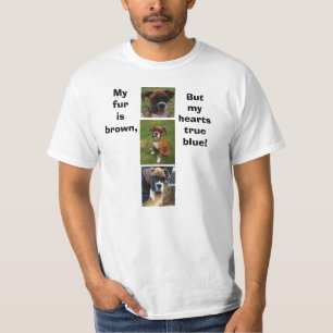 T-shirt BOXER DOG TRUE BLUE tee