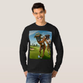 T-shirt Boxer Dogs Playing Golf (Devant entier)
