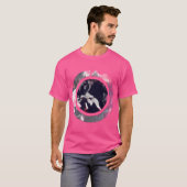 T-shirt Boxer Fighter Dans Un Cercle (Devant entier)