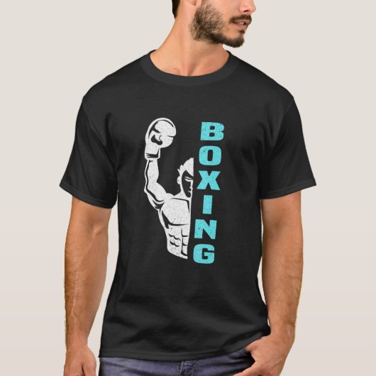 T-shirt Boxer Gants Punch Bag Boxer Combat (Devant)