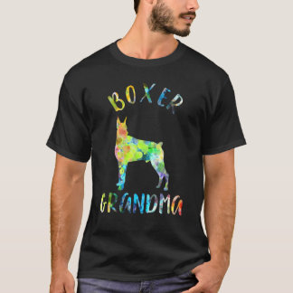 T-shirt Boxer Grand-mère Chien Grand-mère Drôle propriétai