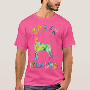 T-shirt Boxer Grand-mère Chien Grand-mère Drôle propriétai