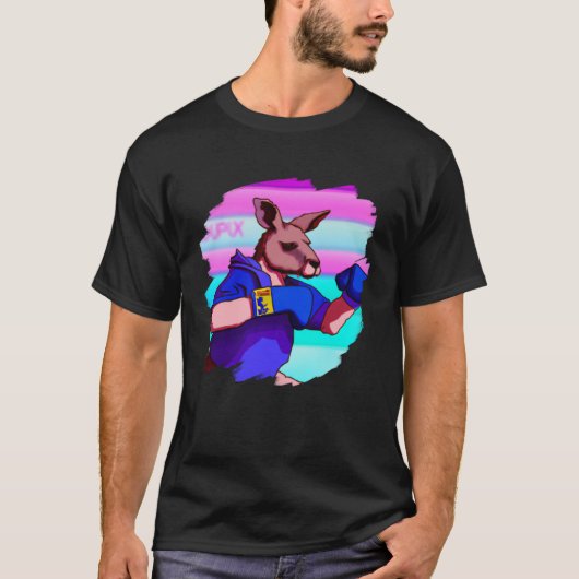 T-shirt Boxer Kangaroo Cool de boxe Kangaroo (Devant)