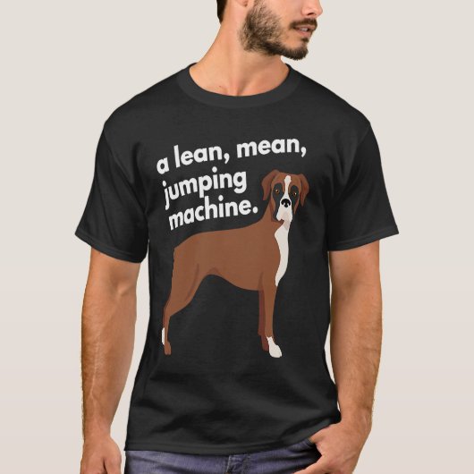 T-shirt Boxer Lean Moyenne Machine à sauter (Devant)